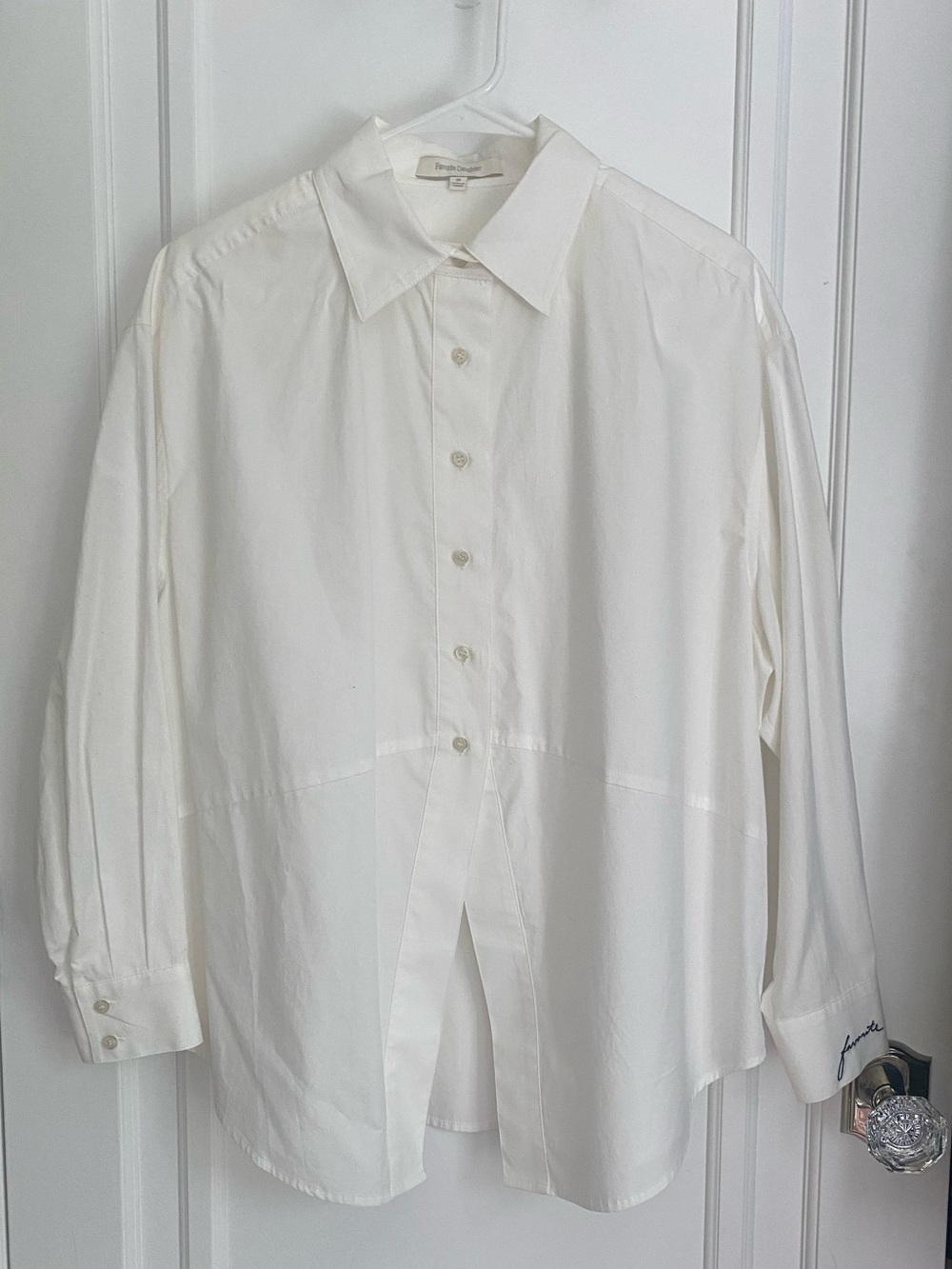 NWOT- Favorite Daughter: White Button Blouse